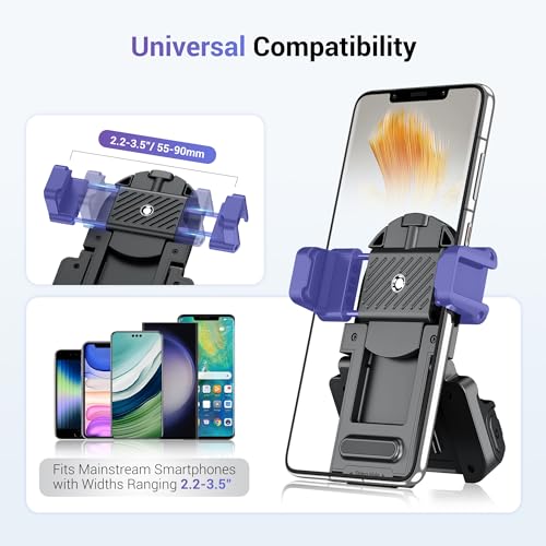 Phone Camera Grip Smartphone Photography Shooting Clip with Tripod Mount & Detachable Wireless Shutter Remote Control, Cellphone Selfie Grip Handle Stand for iPhone & Other Phone Vlog Video Black - color: Black