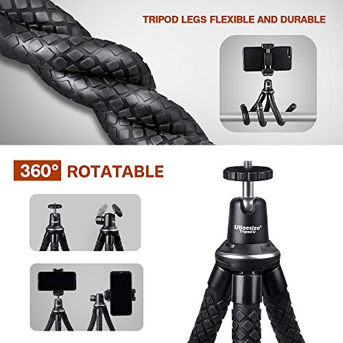 UBeesize 20'' Magnetic Selfie Stick Tripod for iPhone, MagSafe Tripod with 2-in-1 Phone Clamp & 1/4'' Screw Mount, Phone Tripod Stand with Remote - size: 20in
