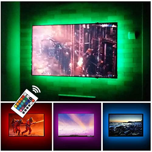TV Backlight for 24 to 60 inches TV Monitor Back Lights Bias Lighting | TV Led Strip Lights for Sony LG Monitor HDTV Wall Mount Stand Work Space Gaming Room Decor LED Bias Ambient Mood Lighting - size: For 24-60 inch TV