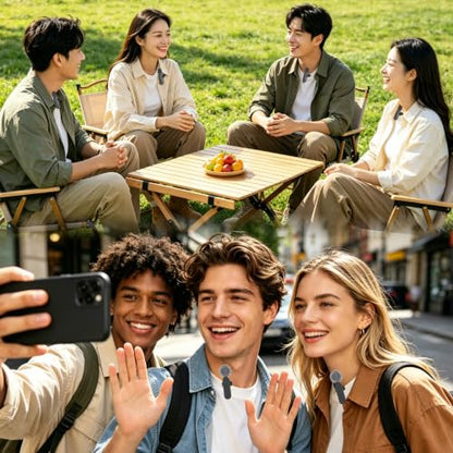3 in 1/Four in one Wireless Lavalier Microphone for iPhone,iPad,Android,Camera,Computer,mini Noise Reduction Recording Mic Ultra-Low Delay,for Vlog/TikTok/YouTube Live Stream (3 Mic) - style: 3 Mic