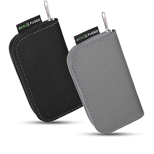 Eco-Fused Memory Card Case - Fits up to 22x SD, SDHC, Micro SD, Mini SD and 4X CF - Holder with 22 Slots (Black & Grey / 22 Slots - 2 Pack) - color: Black & Grey / 22 slots - 2 pack