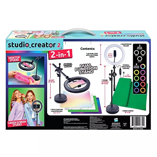 Studio creator 2 2-in1 Green Screen Studio and Desktop Studio