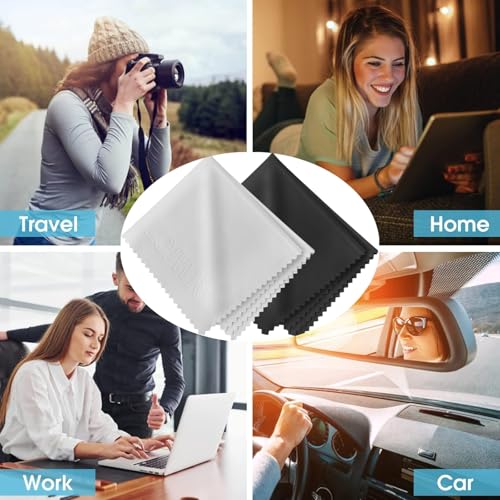 Eye Glass Clean Cloths 6*7in 6 Pcs, Individually Wrapped, High-Density, Ultra Soft, Scratch-Free Premium Microfiber Cleaning Cloth for Glasses, Camera Lens, Screen, Electronics, Tv, Eyeglass. - color: 6 pack