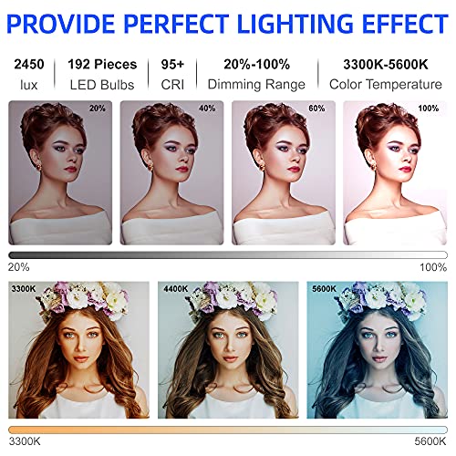 VILTROX VL-200T Bi-Color Dimmable LED Video Light with Remote Wireless Control,Ultra Thin 3300-5600K CRI95+ Studio Photography Panel for Photography TikTok YouTube Twitch Live Streaming Zoom Meeting