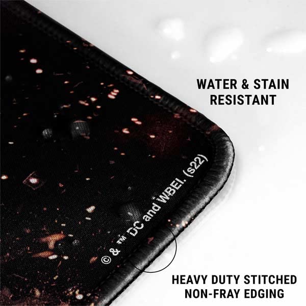 Skinit Large Gaming Mouse Pad - Officially Licensed The Dark Knight Rises Design with Stitched Edges, Waterproof, Non-Slip Rubber Base, Desk Mat for Keyboard & Mouse, 31.5" x 11.8" inches - color: Black - DRKNTR02, size: 31.5" x 11.8"