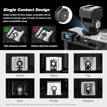 Hot Shoe Riser Adapter for Godox IM30 IM20 IM22 Mini Flash, Raises Flash Height to Reduce Lens Shadow with Zoom or Wide-Angle Lenses, Compatible with Zeniko ZF04 ZF08 Flash
