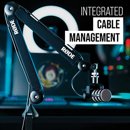 RØDE PSA1+ Professional Studio Arm with Spring Damping and Cable Management, Black