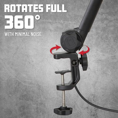 Gator Frameworks Deluxe Desk-Mounted Broadcast Microphone Boom Stand For Podcasts & Recording, Integrated XLR Cable, (GFWBCBM3000) - style: 3000 Series