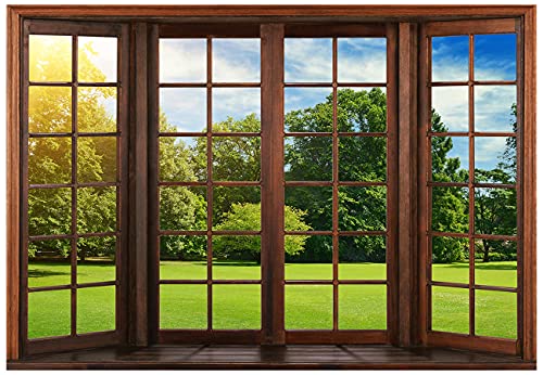 YYNXSY 10X8FT Office Backdrop with Window for Video Conference Photography Studio Background Props Holiday Party Birthday Party Room Vinyl YY-1003 - size: 10X8FT