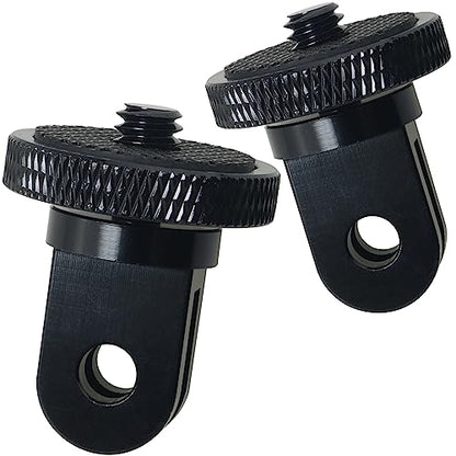 MEETOOT 2pcs Camera Tripod Adapter, 1/4" - 20 Conversion Adapter for Action Camera to 1/4" Screw Adapter Mount Accessories