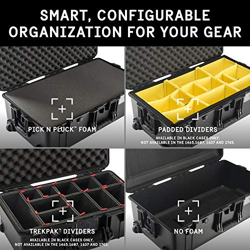 Pelican Air 1615 Case No Foam (Black) - color: Black, size: One Size - No Foam