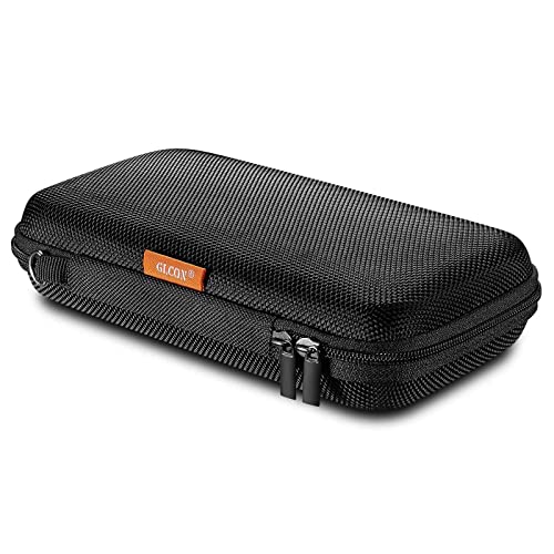 Portable Protection Hard EVA Case for External Battery, Cell Phone, GPS, Hard Drive, USB/Charging Cable, Small Carrying Bag Mesh Inner Pocket, Zipper Enclosure, Universal Travel Pouch Bag - color: Black