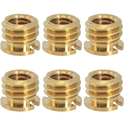 6PCS DSLR Camera Photography Tripod Ball Head Adapter Screw 1/4 to 3/8 Brass Reducer Nut