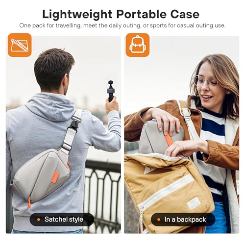 STARTRC PHOTO All-in-One Waterproof Storage Bag for Insta360 Luna Ultra Accessories/Osmo Pocket 4/3 Osmo Mobile 8/7P, Portable 900D Polyester Multilayer Travel Case for Xtra Muse/Action 6/5 Pro/Nano