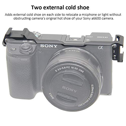Easy Hood Dual Cold Shoe Adapter Relocation Plate,Extension Cold Shoe Mount | Aluminum Alloy Dual-Head Cold Shoe, Multi-Interface, External Camera Hot Shoe