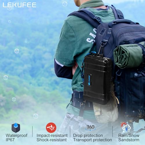 Lekufee Travel Waterproof Hard Case Compatible with Insta360 Ace Pro 2/Insta360 Ace Pro/Insta360 Ace Action Camera and Accessories(Case Only)