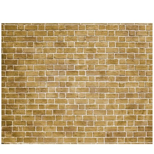 VitalCozy 10 x 8 ft Brick Wall Backdrop for Photoshoot Polyester Fabric Brown Brick Backdrop Background for Fireplace Home Decoration Newborn Birthday Party - color: Brown, size: 10 x 8 ft