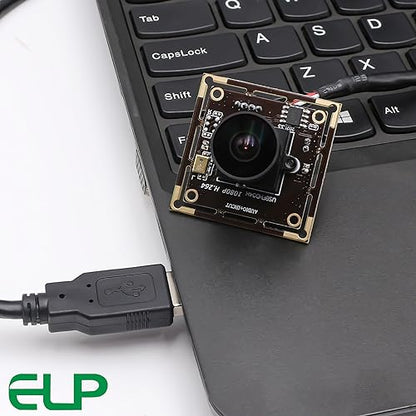ELP 170degree Fisheye Raspberry Pi 1080P H.264 Microphone PC Web USB Security Camera for Laptop Wide Angle Mini UVC USB2.0 Video Audio Webcam Board 2MP CMOS AR0330 Lightburn Laser Camera for Computer - size: 170degree lens
