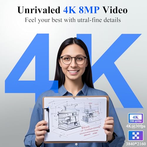 PTZ Camera 4K UHD with 10X Optical Zoom,Video Conference Room Camera,Live Streaming for Church Worship,USB HDMI IP POE Work with Vmix,Zoom,OBS,YouTube,Facebook Livestream - style: 10X ZOOM