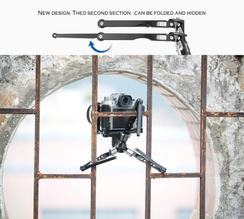 Leofoto MT-03 Tabletop Tripod, Aluminum Mini Tripod, 2 Leg Sections, Foldable Leg, Portable and Compact, 1/4" Mounting Stud and Accessories Thread (MT-03) - style: MT-03