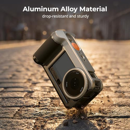 SMALLRIG Street Grip Kit for DJI Osmo Action 6, Aluminum Cage with Cold Shoe, Shoulder Strap, Lens Protection Ring, Protective Frame with 1/4"-20 Locating Holes, for Street Photography - 5891 - style: All-in-One Street Grip Kit