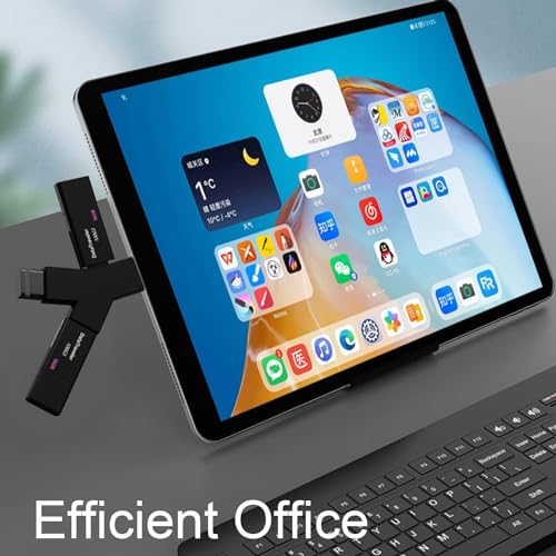 Black 3-Port Splitter Hub (2 USB 2.0 + 1 USB 3.0), USB Hub, Mini Laptop with USB 3.0 for Windows XP/Vista/7/8/10, Compatible USB Adapter for PC and Laptop Networking Products Computer Accessories