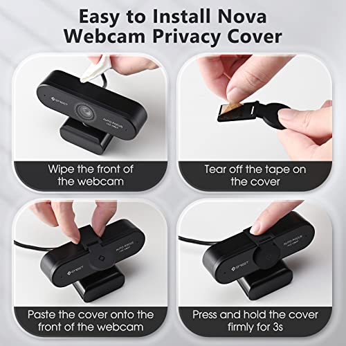 1080P Webcam with Microphone, eMeet Nova AutoFocus HD Webcam, 96°View Web Camera w/ 2 De-Noise Mics for Laptop/Desktop, Plug & Play USB Streaming Computer Camera for Conference/Calling/Teaching/Gaming - style: NOVA 1080P w/ 2 Noise Cancel Mics