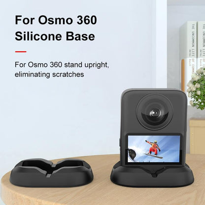Silicone Desktop Stand for DJI Osmo 360 – Anti-Slip, Scratch-Proof Base, Dustproof & Waterproof, Stable Camera Stand for Desk (Black) - color: for DJI Osmo 360
