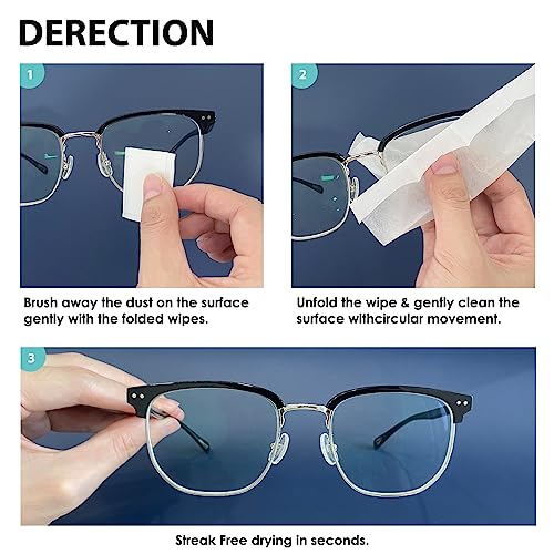 600 Count Lens Wipes for Eyeglasses, Eyeglass Lens Cleaning Wipes Pre-moistened Individually Wrapped Sracth-Free Streak-Free Eye Glasses Cleaner Wipes for Sunglass, Camera Lens, Goggles - size: 600 Count (Pack of 1)