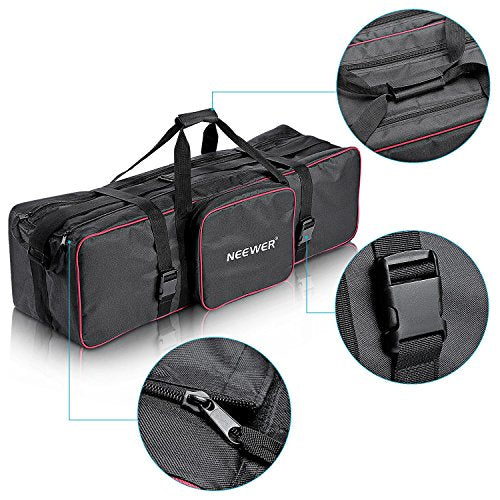 Neewer® 35"x10"x10"/90 x 25 x 25 cm Photo Studio Equipment Large Carrying Bag with Strap for Tripod Light Stand and Photography Lighting Kit(CB-05) - style: 35"x10"x10"/Black+red