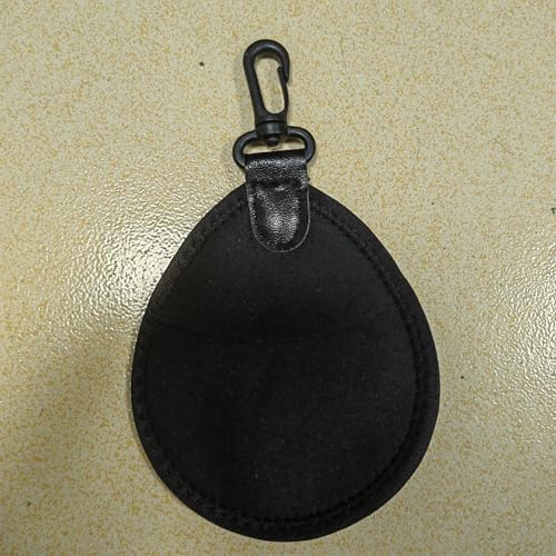 2 Pack Lens Filter Pouch Mini Storage Bag Sleeve Protective Case with Keychain Hook 2 Pockets For Camera CPL MC UV ND 25mm-77mm 43mm 46mm 49mm 52mm 55mm 58mm 62mm 67mm, Black