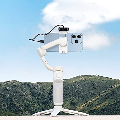 UURIG Magnetic Cell Phone Clamp for DJI OM, Phone Tripod Mount, Handheld Gimbals Magnetic Ring Holder for DJI OSMO Mobile 8/7/7P/6,OM 5/OM 4/OM 4 SE Accessories