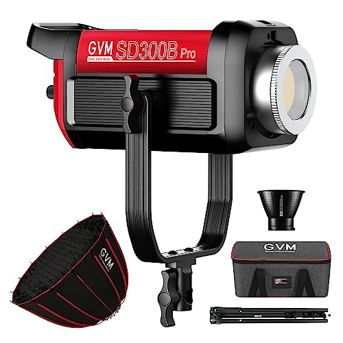 GVM Video Lighting 300W Bi-Color Studio Lights kit with Bowens Mount Softbox and Stand CCT 2700K~6800K CRI 97+ Continuous Lighting for Photography - color: photography lighting