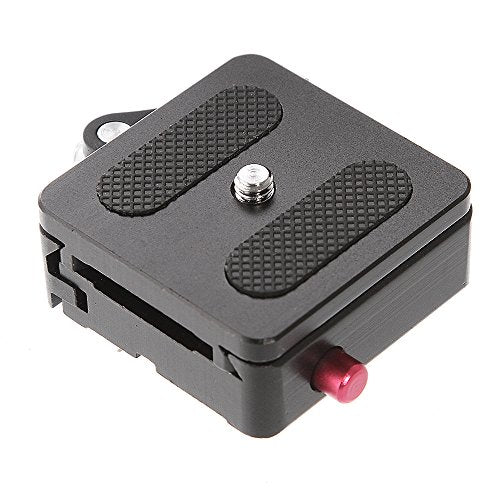 Hersmay P50 Camera Quick Rlease Clamp with 1/4" Quick Release Plate 3/8" Mounting Screw for Tripod Ball Head Compatible with Arca Swiss Standard