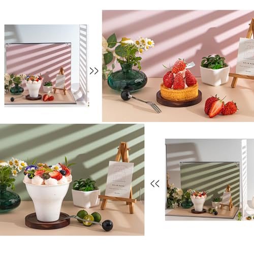 Tabletop Photo Background Kit for Small Product Photography, 10 Pcs 20 Patterns Backdrop Papers with Blind & Grid Shadow Props, 16.5 x 11.7 in for Food, Jewelry, Beauty & UGC Photos