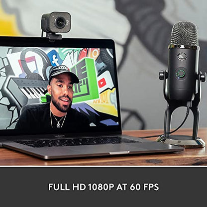 Logitech StreamCam Premium Webcam for Streaming and Content Creation, Full HD 1080p 60 fps, Works with Microsoft Teams, Google Meet, Zoom, Nintendo Switch 2’s new GameChat mode, for PC/Mac – Graphite - color: Graphite