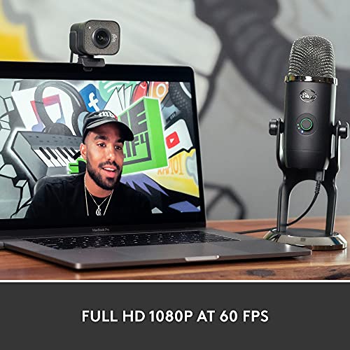 Logitech StreamCam Premium Webcam for Streaming and Content Creation, Full HD 1080p 60 fps, Works with Microsoft Teams, Google Meet, Zoom, Nintendo Switch 2’s new GameChat mode, for PC/Mac – Graphite - color: Graphite