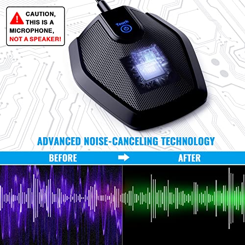 TONOR Conference USB Microphone, Omnidirectional Condenser PC Mic for Video Conference, Recording, Skype, Online Class, Court Reporter, Plug & Play Compatible with Mac OS X Windows PC Compute, G11 - style: Microphone