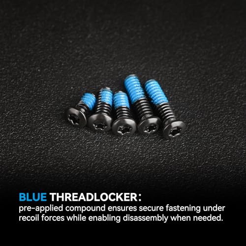 VOTATU Red Dot Sight Mounting Screws Set – 54 pcs (18 Sets) Compatibel with RMR Screws Include #6-32, #4-40, #6-40, M3 M3.5 M4,Gunsmithing Screws 3 Pcs in Each Set with DIY Options for Optics Mounting