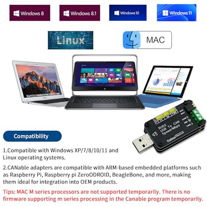 USB to CAN Bus Converter Base on Open-Source Hardware CANable Supports Multiple Firmware and Operating Modes