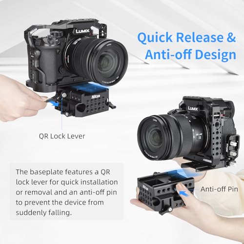 Nitze 15mm LWS Camera Baseplate, with Plate for Manfrotto Standard, Quick Installation and Removal- PB13