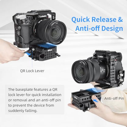 Nitze 15mm LWS Camera Baseplate, with Plate for Manfrotto Standard, Quick Installation and Removal- PB13