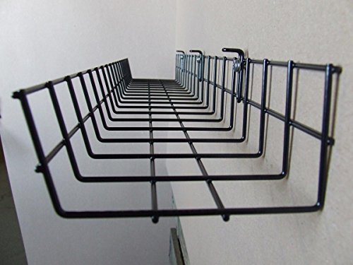 Under Desk Cable Organizer 14 Inch Wire Tray | Table Cord Management Basket | Desk Cable Raceway (2 Pack) - size: 14 Inch