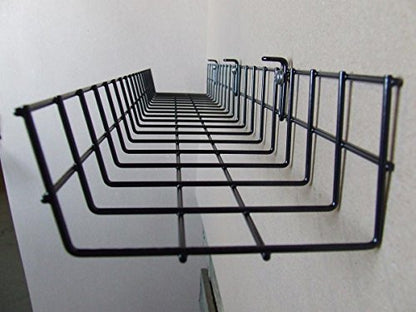 Under Desk Cable Organizer 14 Inch Wire Tray | Table Cord Management Basket | Desk Cable Raceway (2 Pack) - size: 14 Inch