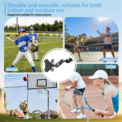 Nakedcellphone Magnetic Fence Post Mount for Gamechanger Cell Phone, iPhone | Also Fits GoPro, Mevo Start - Ideal for Recording Baseball, Softball, Tennis, Pickleball - Wonder Straps Included