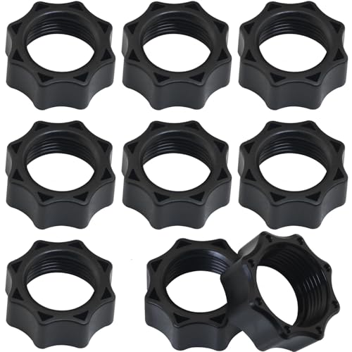 Octagonal Tightening Ring Nut for 17mm Ball-Joint Fixed Adapter LUORNG 9PCS Car Mount Screw-On Head Bracket Holder for Phone Air Outlet Handlebar Kit Camera DVR Camcorder Charger