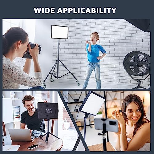 NiceVeedi 15w Photography Lighting Panel, 2800-6500K Dimmable Studio Light, USB Powered Video Lighting for Video Recording/Photography/Tiktok/Streaming/Content Creat