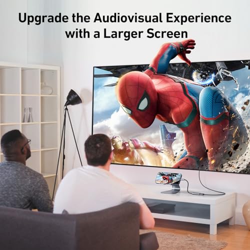 uni USB-C to HDMI Adapter 4K@60Hz, Thunderbolt 3/4 to HDMI Adapter, Type C HDMI Converter, Compatible with MacBook Pro/Air 2022, iPad Pro/Air, Surface Laptop, Dell XPS, Chromebook, Galaxy & More