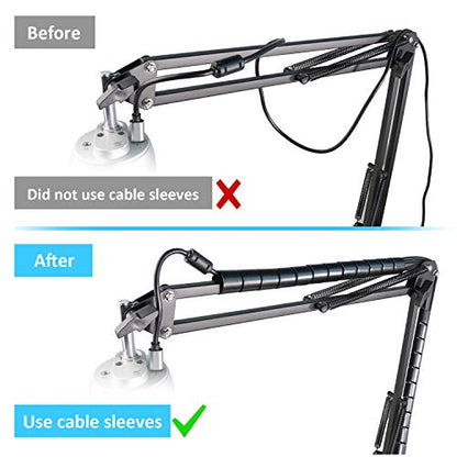 K669 Microphone Boom Arm Mic Stand, Windscreen and Cable Sleeve Compatible with Fifine K669 669B USB Podcast Microphone to Recording and Streaming by YOUSHARES - color: K669 arm