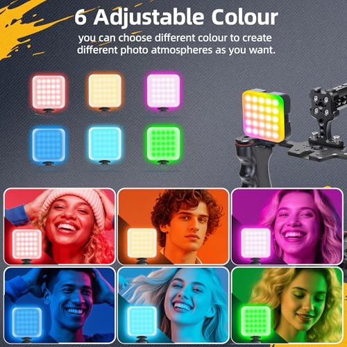 Zeadio All-in-One Video Rig Kit, Aluminum Handheld Camera Cage with RGB Video Light, Microphone, Top Handle,15mm Rod Guide, Extension Rods & Carrying Case for Filmmaking Vlogging Recording etc - style: Pro Kit
